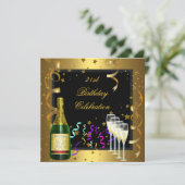 21e verjaardag van de viering van de gouden zwarte kaart (Staand voorkant)