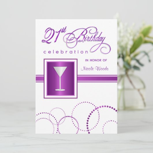 21e verjaardag van uitnodigingen van de partij - P (Staand voorkant)