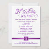 21e verjaardag van uitnodigingen van de partij - P (Achterkant)