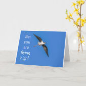 **21E VERJAARDAG VOGEL HUMOR** VERJAARDAG KAART (Gele Bloem)