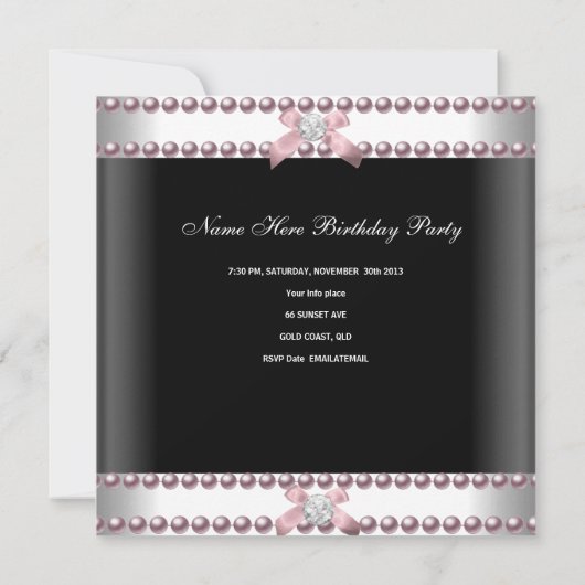 21e verjaardag Zebra Roze witte zwarte zijde Kaart (Achterkant)