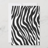 21e verjaardag, Zebra, zwart turquoise wit Kaart (Achterkant)