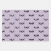 21e verjaardagscadeau 21 in 23 Est 2002 Inpakpapier Vel (Voorkant 2)