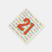 21e verjaardagsfeest  Eeuw Servet (Hoek)