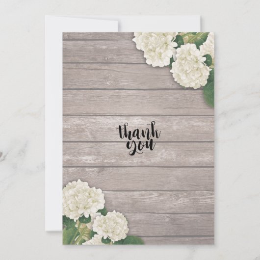 21e Verjaardagsfeest Hydrangea Bloemen Lichtjes Ho Kaart (Achterkant)