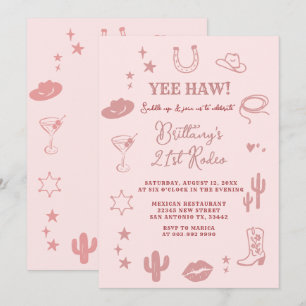 21e verjaardagsfeest uitnodiging voor Southwestern