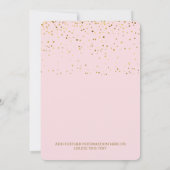 21e verjaardagsfeestje Glamoureus Roze Kaart (Achterkant)