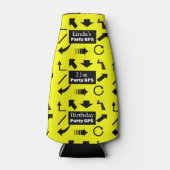 21e verjaardagsfeestje GPS Flesjeskoeler (Voorkant)