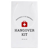 21e verjaardagsfeestje Hangover Recovery Kit Klein Cadeauzakje (Achterkant)