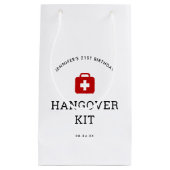 21e verjaardagsfeestje Hangover Recovery Kit Klein Cadeauzakje (Voorkant)