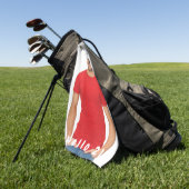 21e verjaardagsfoto hallo 21 man golfhanddoek (Groen)