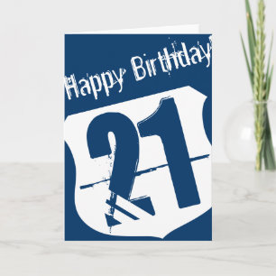 21e verjaardagskaart kaart