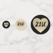 21e verjaardagstafel confetti (Voorkanten)