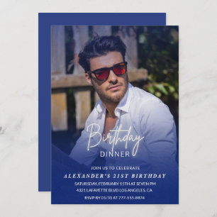 21e verjaardagsuitnodiging Verjaardagsdiner Foto M Kaart
