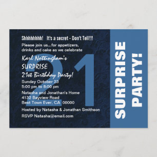 21e VERZEKERINGSBEDRIJF Modern Midnight Blue Kaart