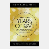 21ème anniversaire de Mariage en laiton (Recto)