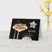 21ème carte d'anniversaire de Las Vegas (Fleur jaune)