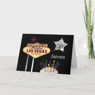 21ème carte d'anniversaire de Las Vegas