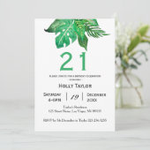 21ème invitation d'anniversaire de jungle (Debout devant)