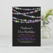 21ème invitation d'anniversaire de lumières (Debout devant)