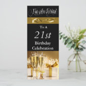 21ème Invitation personnalisée de fête (Debout devant)