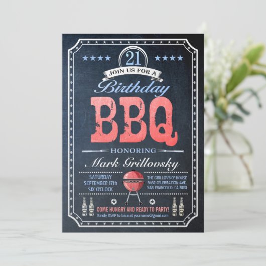 21ème Tableau des invitations | de BBQ (Debout devant)