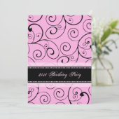 21èmes invitations de fête d'anniversaire de (Debout devant)