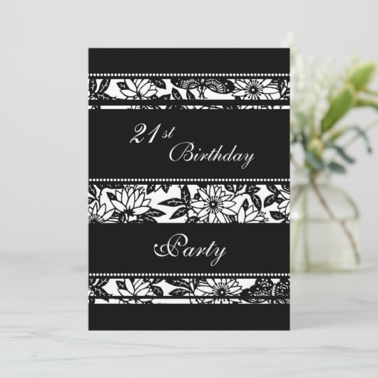 21èmes invitations noires et blanches de fête (Debout devant)