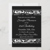 21èmes invitations noires et blanches de fête (Dos)