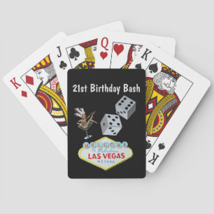 21st Birthday Bash Las Vegas Pokerkaarten
