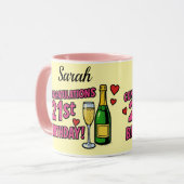 21st Birthday coffee mug  Mok (Voorkant links)