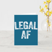 21st Birthday Legal Af Long Sleeve  Kaart (Gele Bloem)