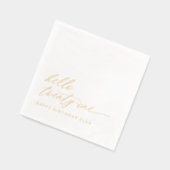 21st Birthday Party Modern Elegant Gold (Gauche)