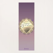 21st Wedding Anniversary Brass Yoga Mat (Achterkant)