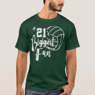 21ste 21s grootste Fan Volleyball mama papa T-shirt