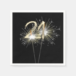 21ste 'Birthday Party'-brochure op zwart Servet