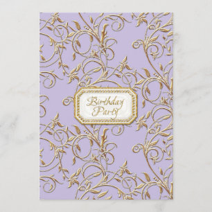 21ste Birthday Party Glam Old Hollywood Regency Kaart