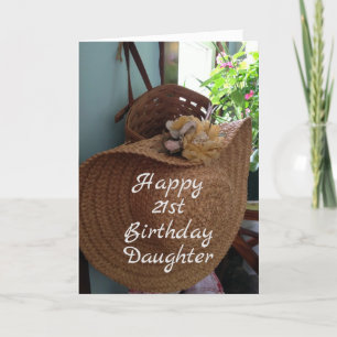 **21ste BIRTHDAY** WIST "BEAUTIFUL DAUGHTER" Kaart