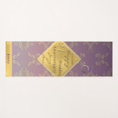21ste bruiloft Jubileum Brass Yoga Mat (Voorkant (horizontaal))
