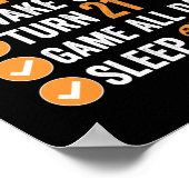 21ste draai 21 Mijn perfecte thuisgame Poster (Hoek)