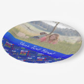 21ste gepersonaliseerd monogram van de Fun-partij Papieren Bordje (Gekanteld)