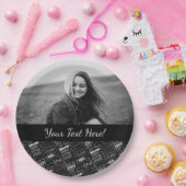 21ste gepersonaliseerd monogram van de Fun-partij Papieren Bordje (Feest)