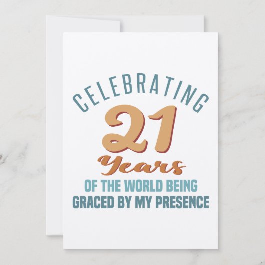 21ste jaardag hoogte kaart (Voorkant)