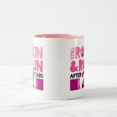 21ste Jubileum weddenschap Gift Tweekleurige Koffiemok (Center)