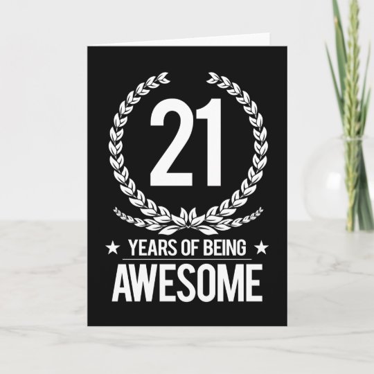 21ste Verjaardag (21 Jaar van Geweldige Zijn) Kaart | Zazzle.be