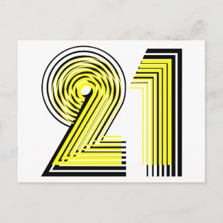 21ste verjaardag briefkaart