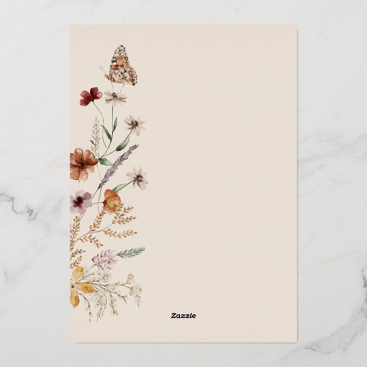 21ste verjaardag folie uitnodiging (Achterkant)