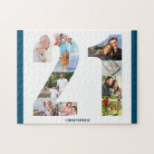 21ste verjaardag Foto Collage nummer 21 Keepomwill Legpuzzel (Horizontaal)