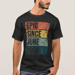 21ste verjaardag juni idee 21 jaar epic sindsdien t-shirt