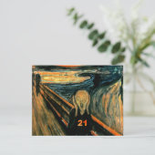 21ste verjaardag kaart (Staand voorkant)